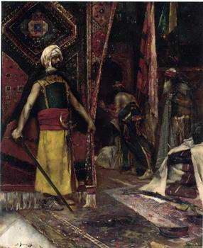 unknow artist Arab or Arabic people and life. Orientalism oil paintings  385
